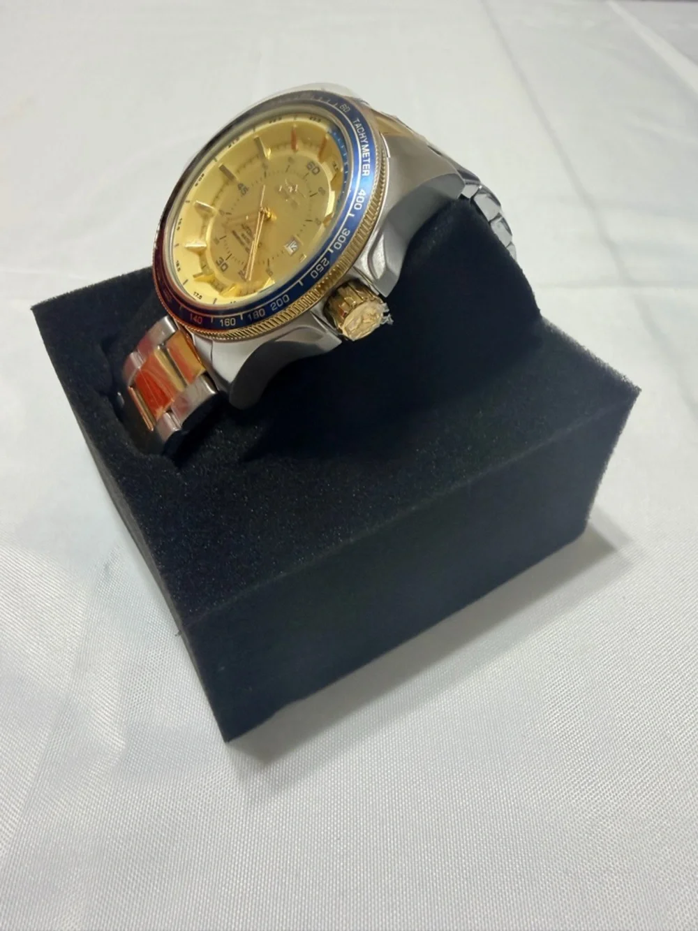 Invicta Men’s 2 Tone Automatic Watch with Gold Dial